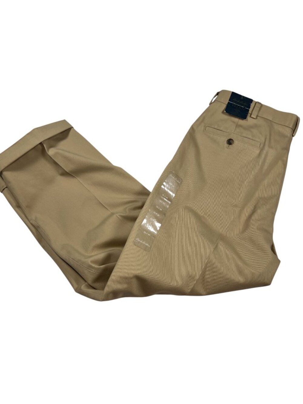 Brooks Brothers Mens Advantage Elliot Pleated Chino Relaxed Pants Size 33x30 NWT